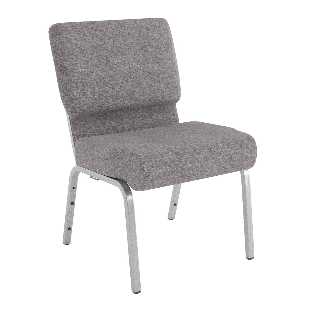 Gray 21" W Stacking Church Chair 4-Pack K2453