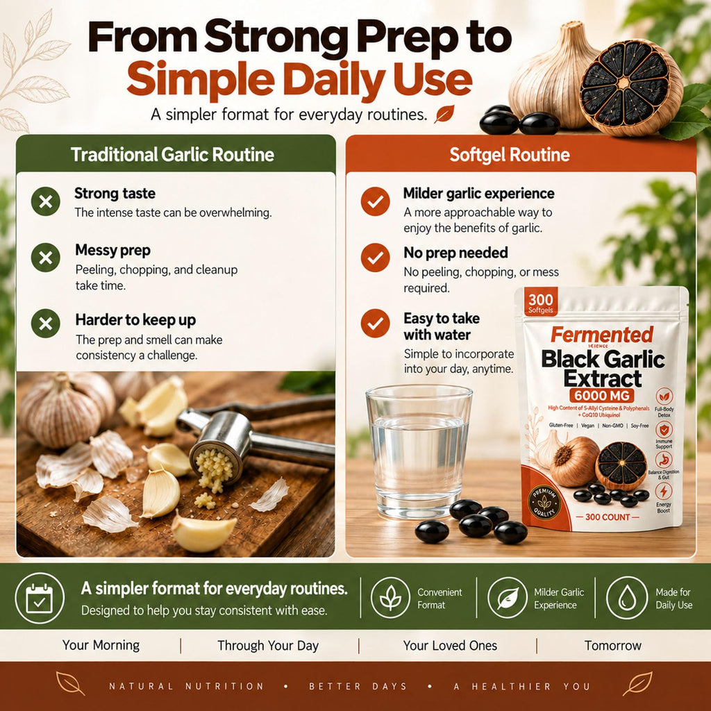 Black Garlic Extract 300 Softgels D1920