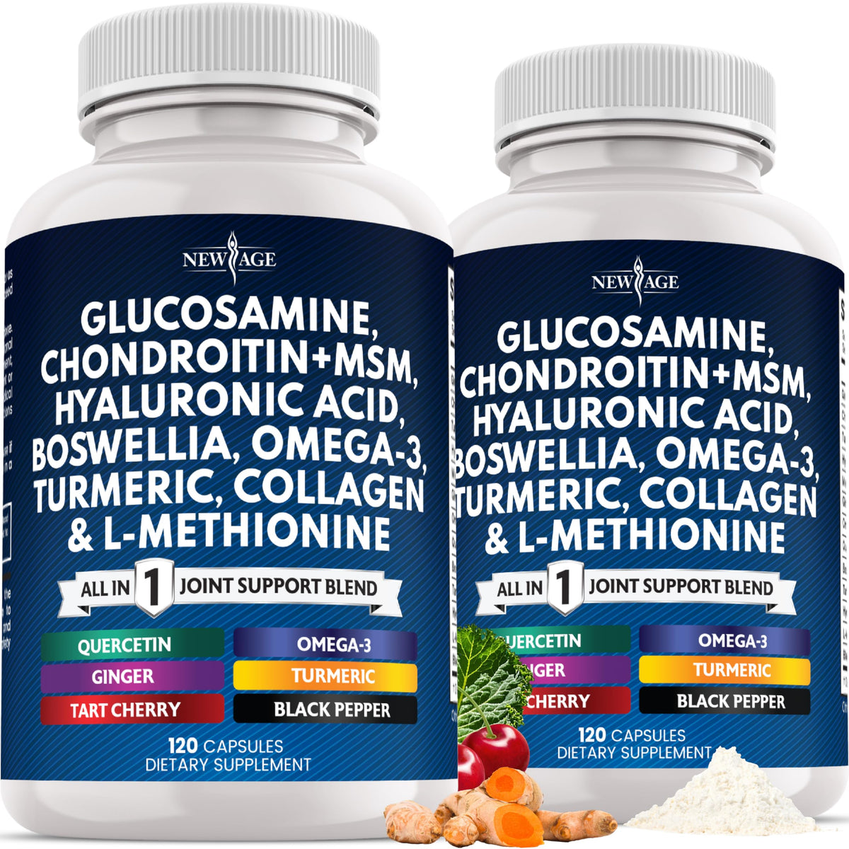 Glucosamine Chondroitin MSM Turmeric Collagen 240 Count J843007