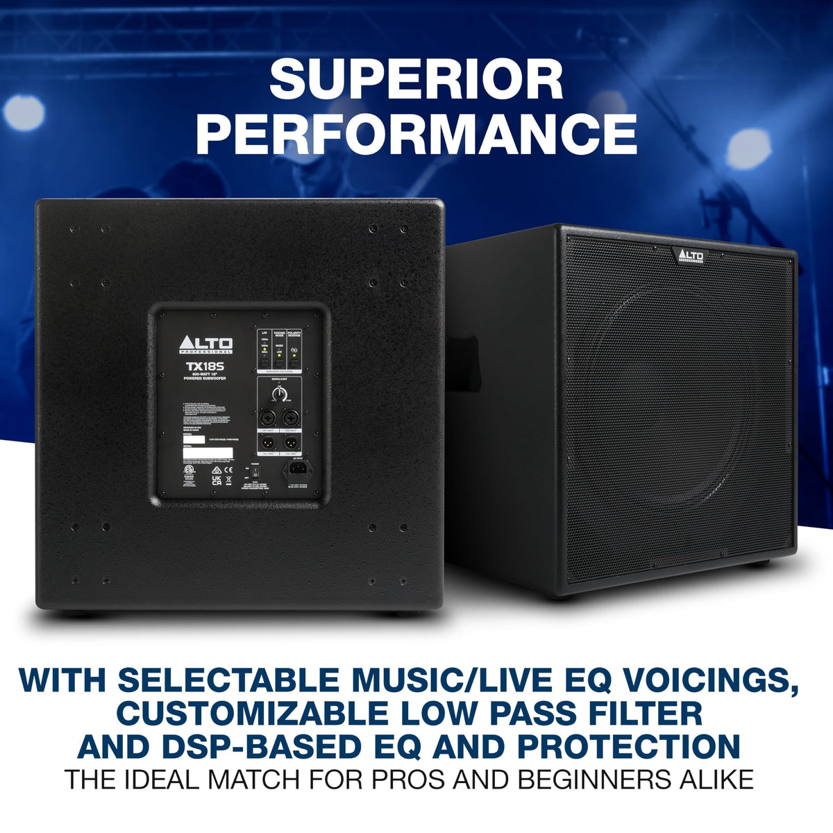 900W 18" Powered PA Subwoofer Q58461