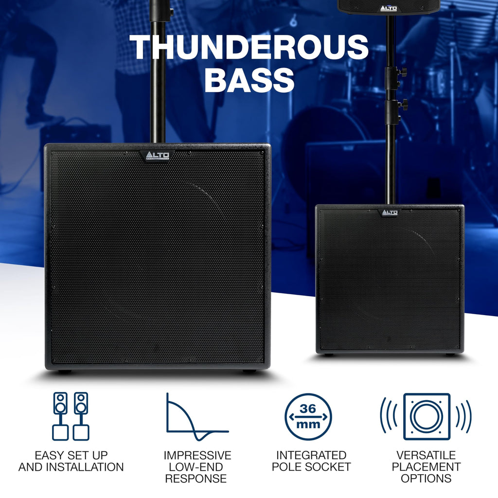 900W 18" Powered PA Subwoofer Q58461
