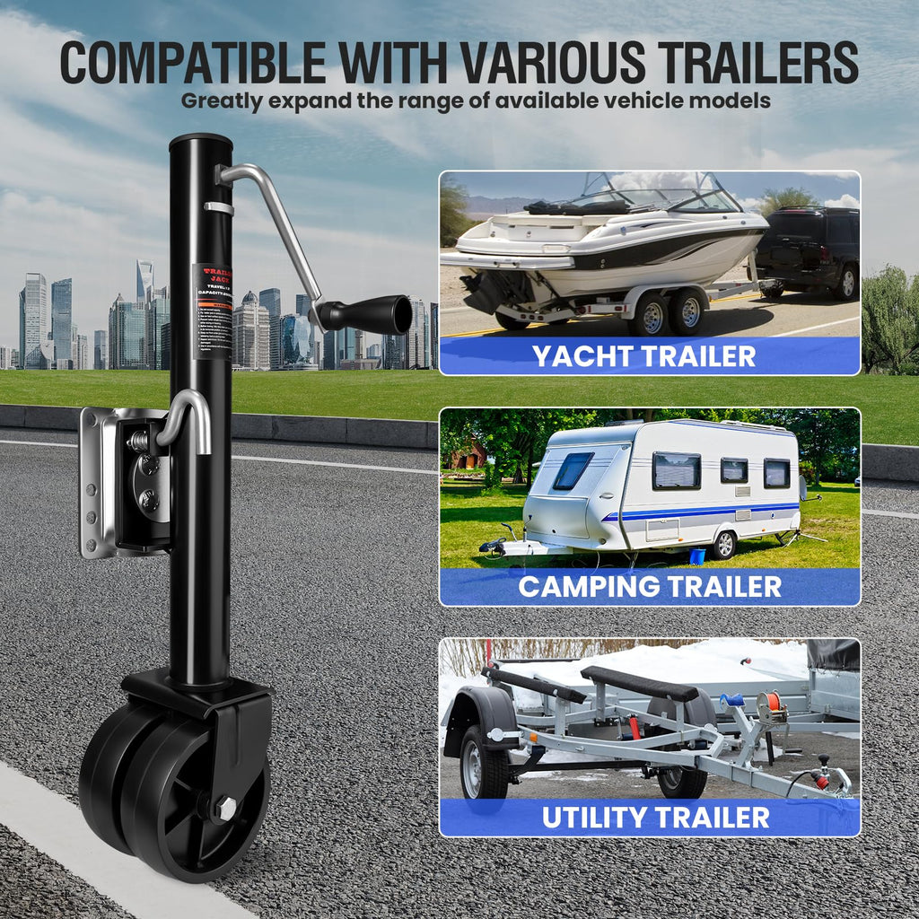 2000 lbs Dual Wheel Trailer Jack O92592